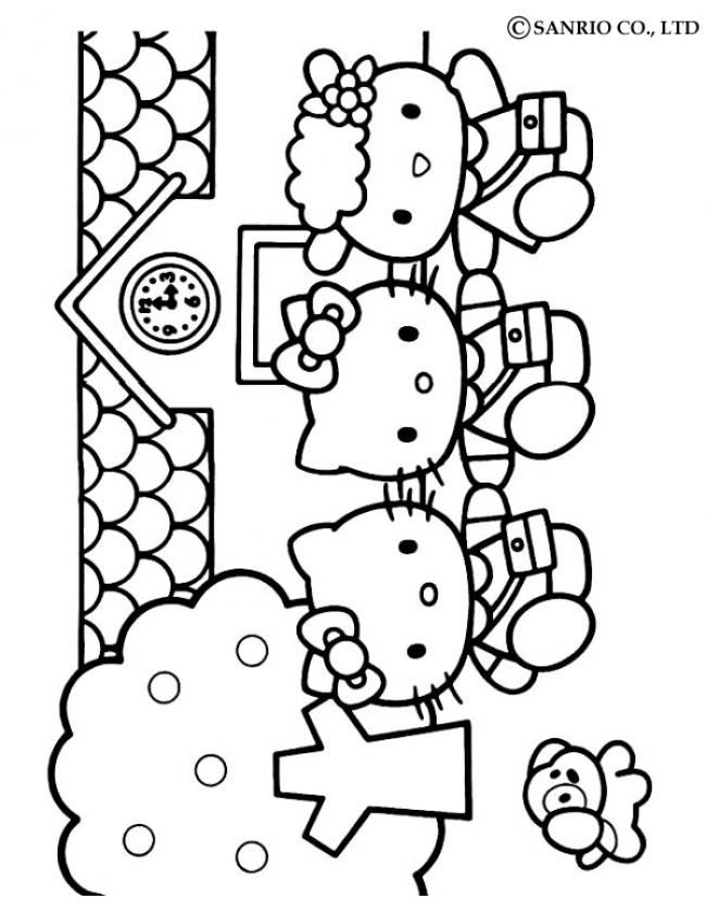 10 Creative Hello Kitty House Coloring Pages to Build Fun