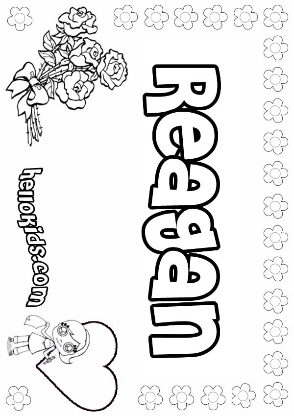 The Name Reagan Coloring Pages Coloring Pages